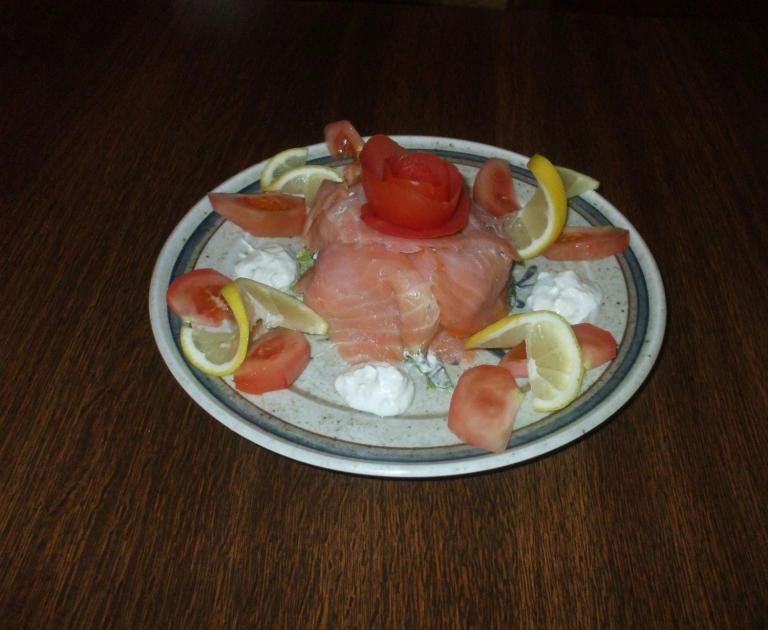 salade saumon au rocquefort